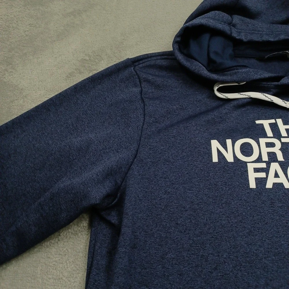North Face Sweater Mens Large Blue Pullover Outdoor Logo Casual
